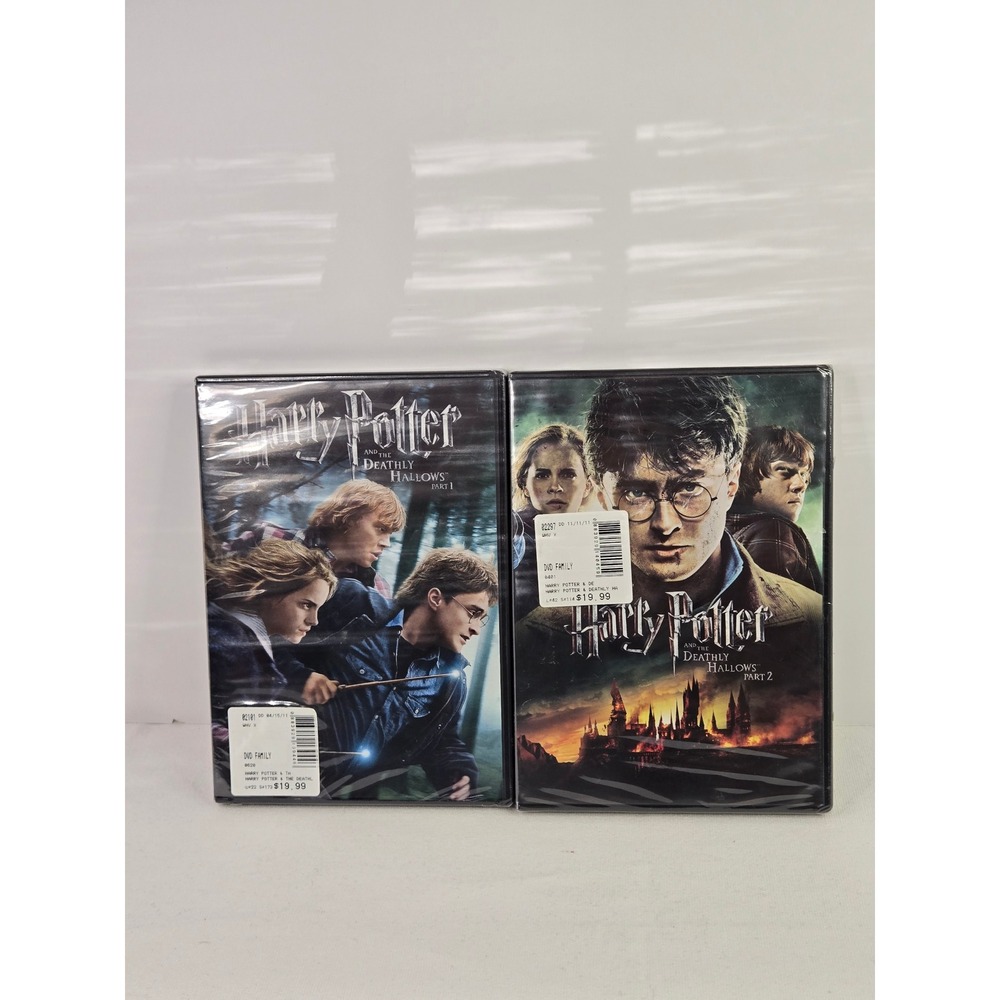 Harry Potter and the Deathly Hallows Part 1 & 2 DVD Set Brand New Sealed Fantasy
